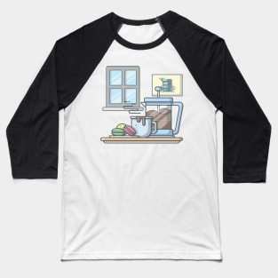 Breakfast time cartoon Baseball T-Shirt